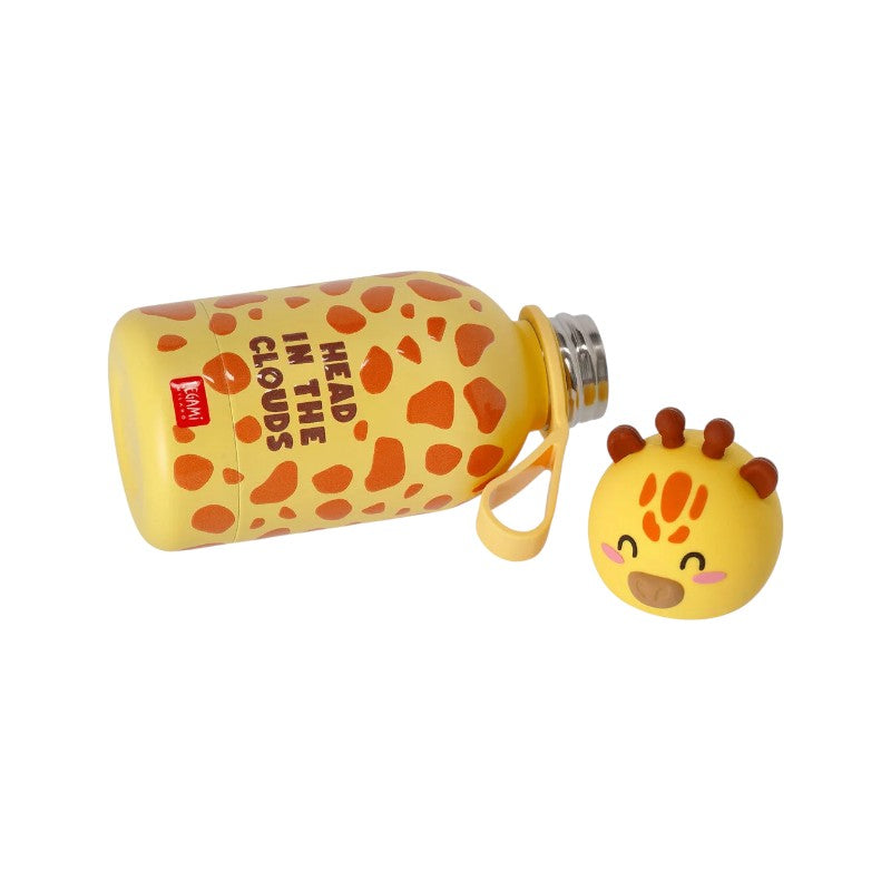 Bellissima borraccia termica super resistente a tema giraffa