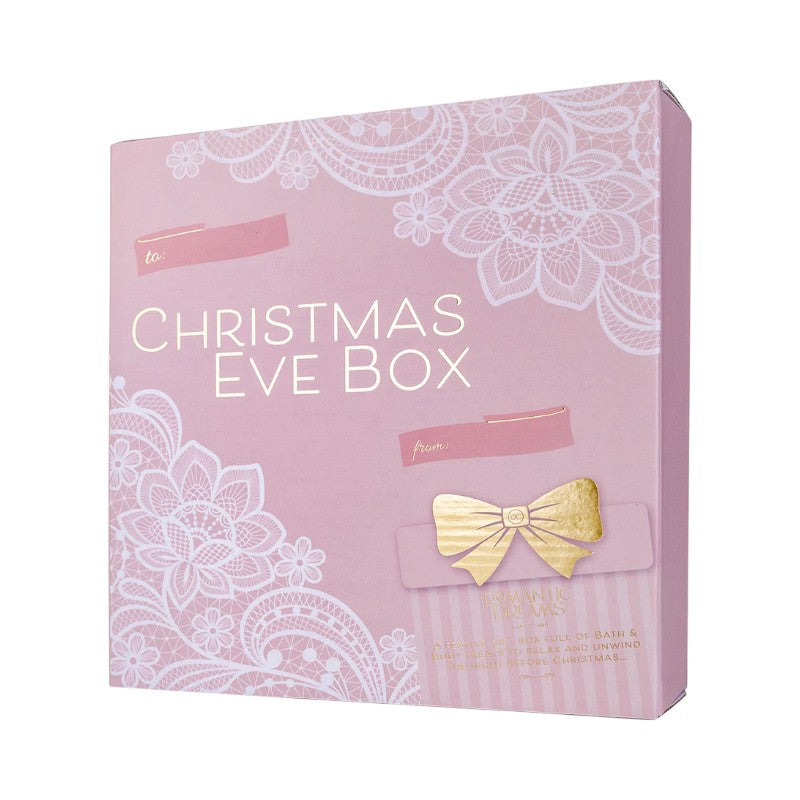 Bellissimo set regalo per la cura del corpo composto da un bagnoschiuma, sali da bagno, una candela profumata, una spugna ed un appendino fuori porta con la scritta "Santa stop here"