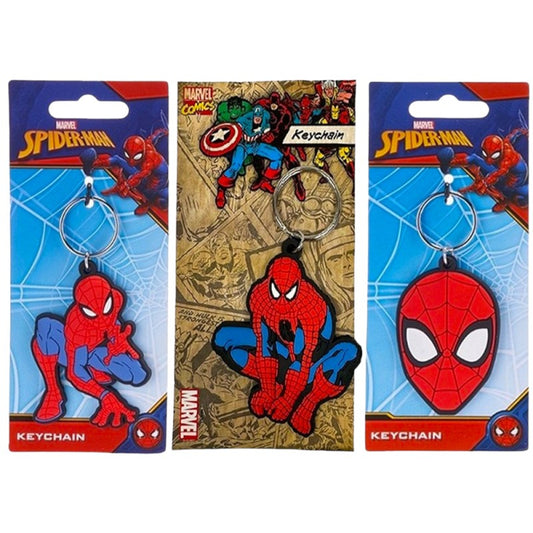 Bellissimo set composto da 3 Portachiavi di Spiderman in tre pose differenti