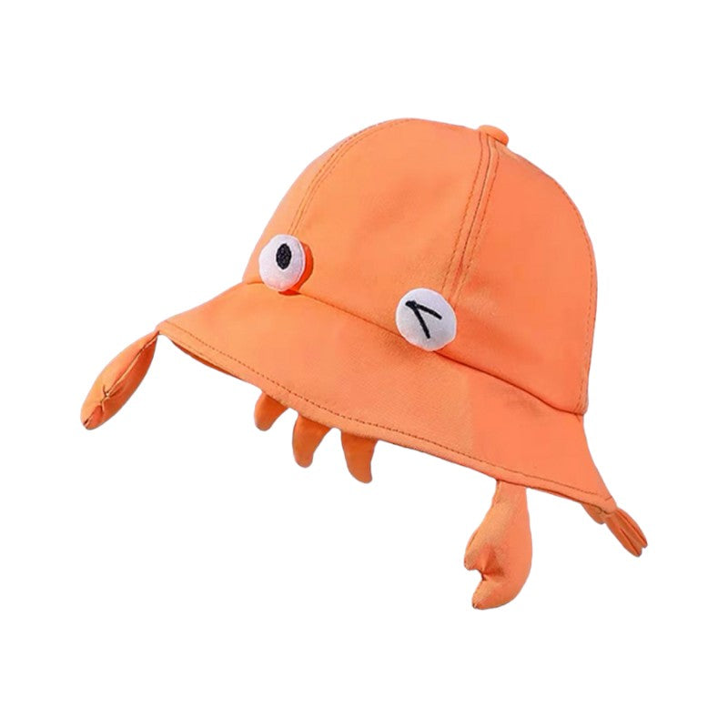 CAPPELLO DA PESCATORE PER BAMBINI A TEMA GRANCHIO