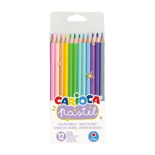 Scatola matite colorate Carioca pastello 12 pezzi | Viano Shop