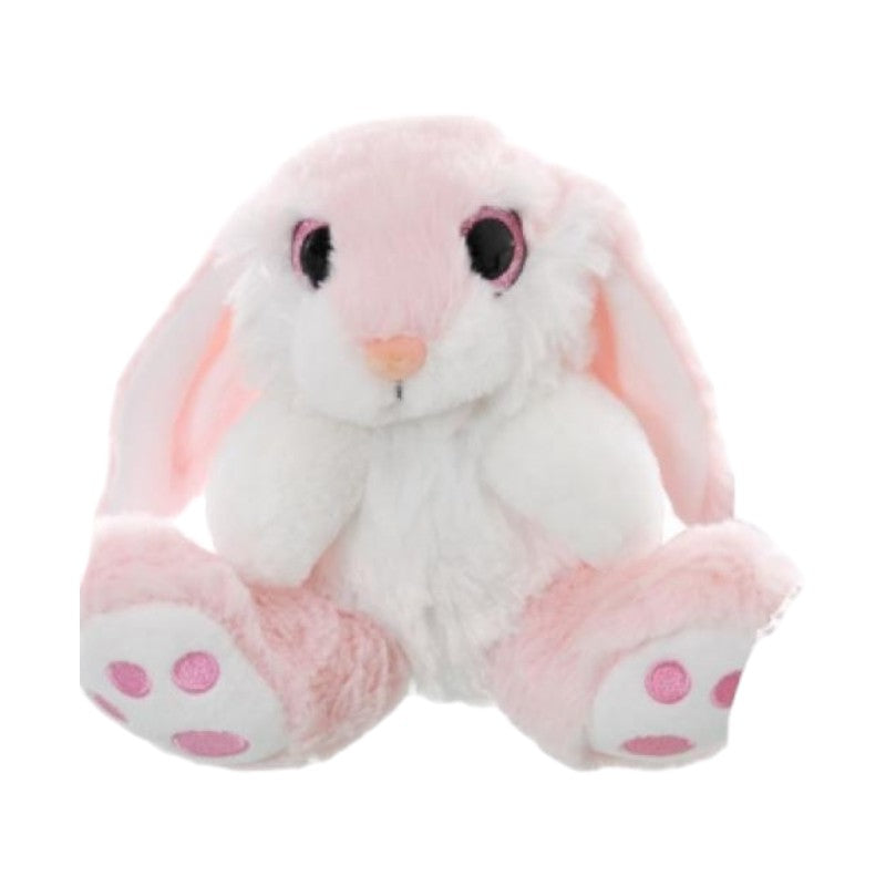 Bellissimo peluche di Pasqua a forma di coniglietto con orecchie lunghe.