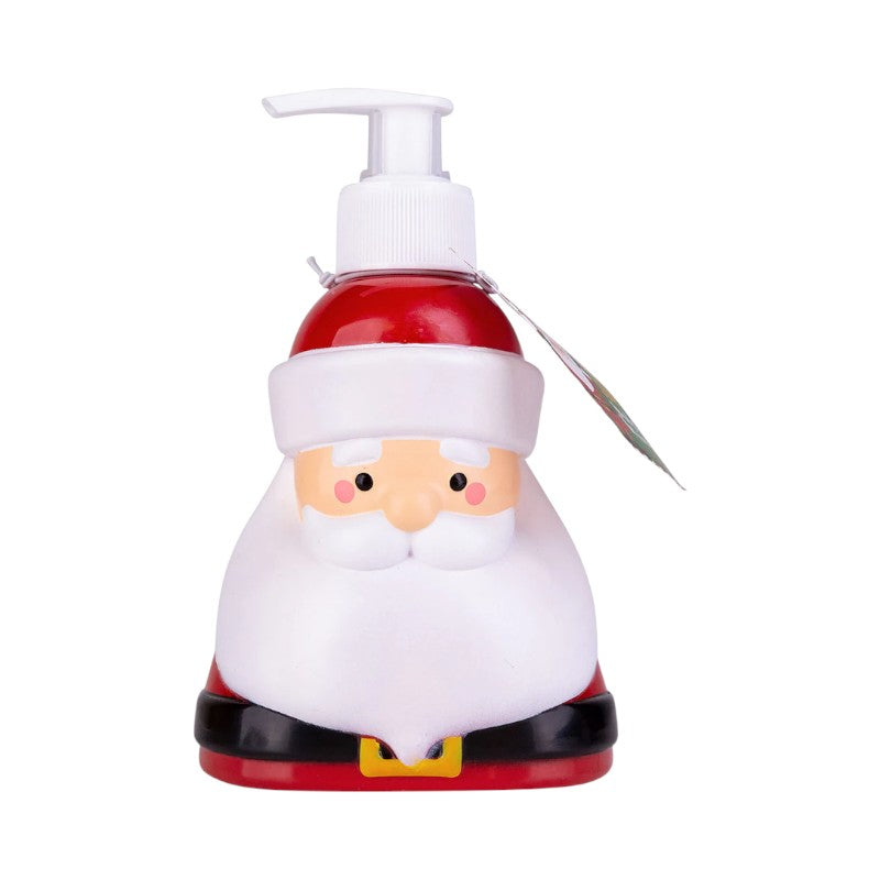 Portasapone mani natalizio a forma di volto di Babbo Natale