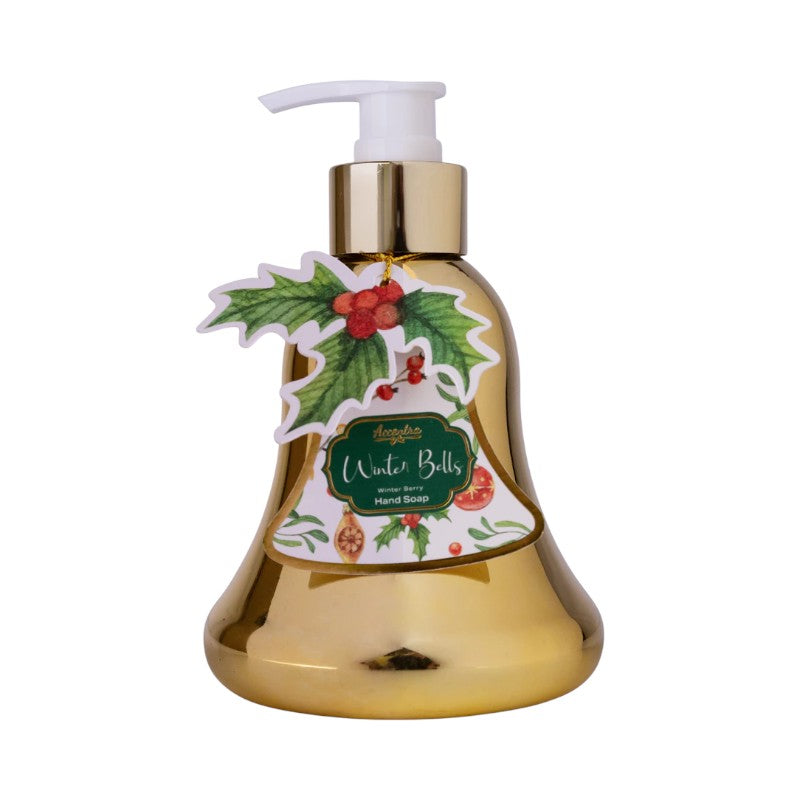 Portasapone mani natalizio a forma di Campana dorata