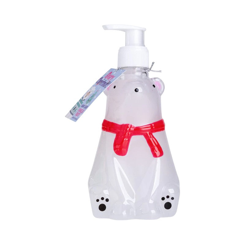 Bellissimo accessorio per il bagno natalizio a forma di orso polare, fantastico dispenser per il sapone mani.