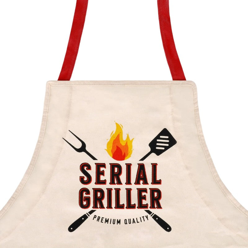 Fantastico grembiule da cucina da adulto con la scritta "Serial Griller"