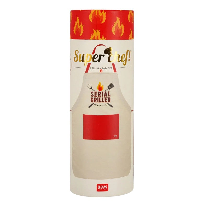 Fantastico grembiule da cucina da adulto con la scritta "Serial Griller"