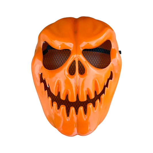 Bellissima e spaventosissima maschera Zucca Horror, ottima per le feste a tema Halloween.