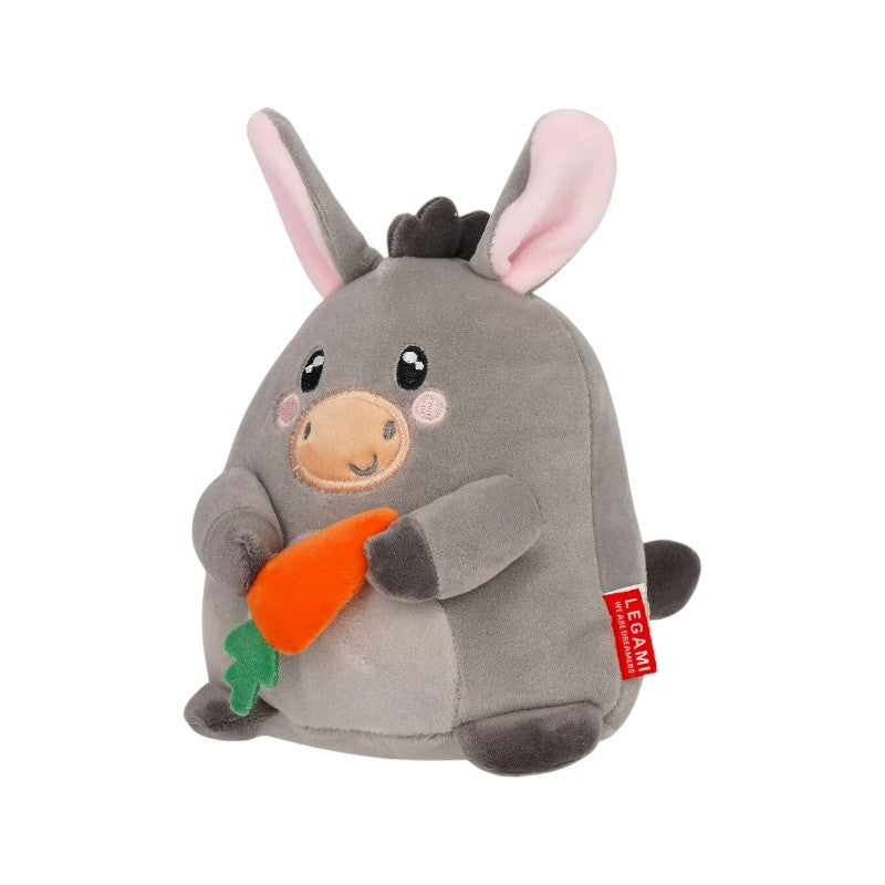Bellissimo peluche legami super morbido a forma di asino