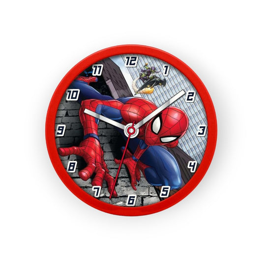 Orologio da parete con lancette tema Spiderman