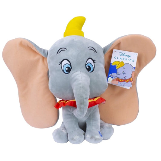 Bellissimo peluche originale disney raffigurante il famoso elefantino Dumbo. Alto 30 cm con effetti sonori