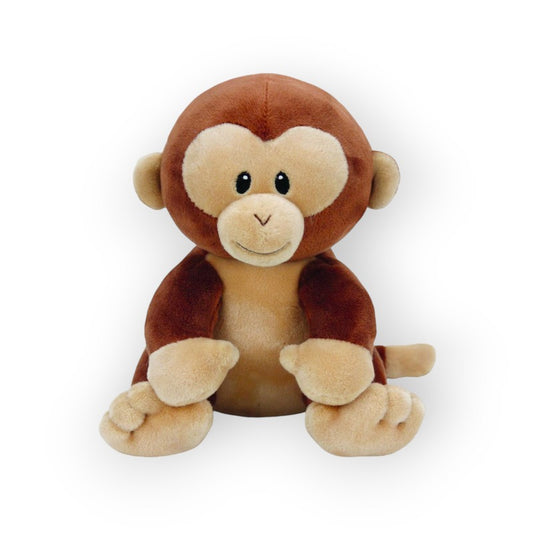 Fantastico peluche a forma di scimmietta colore marrone con dettagli beige. Tenerissimo e morbidissimo, ottima idea regalo. Dimensione 16cm