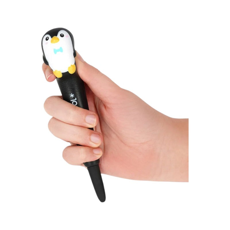 Bellissima penna a gel antistress a tema pinguino