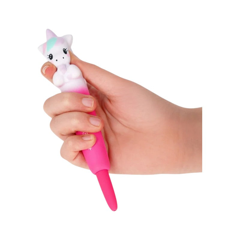 Bellissima penna a gel antistress a tema unicorno