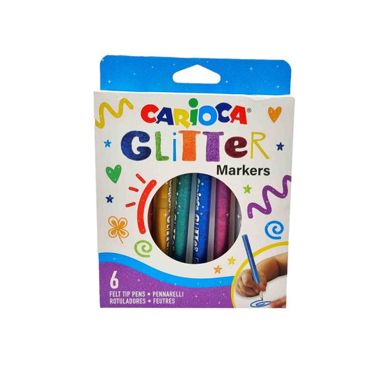 Scatola pennarelli Carioca Glitter Markers 6 pezzi | Viano Shop