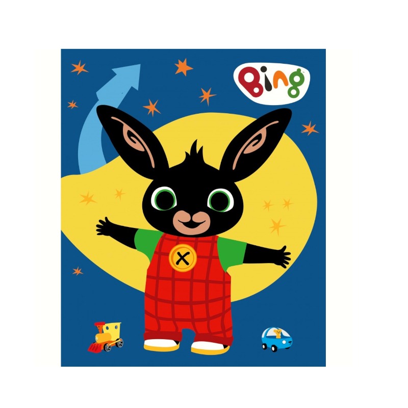 Coperta in pile invernale a tema Bing