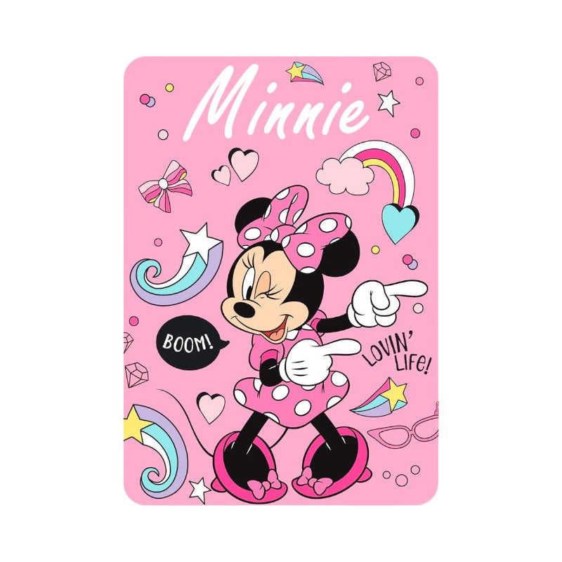 Bellissimo plaid in pile a tema Minnie