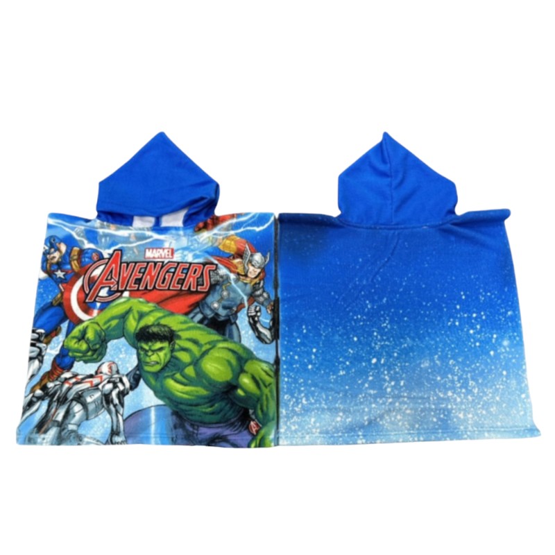 Bellissimo accappatoio Marvel in microfibra con cappuccio
