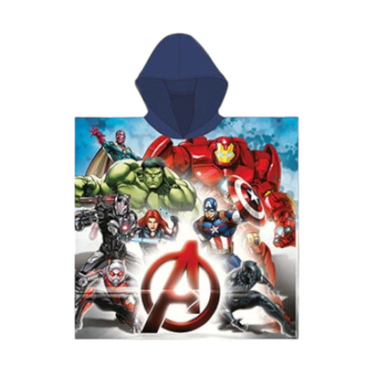 Bellissimo accappatoio in microfibra con cappuccio a tema Marvel Avengers