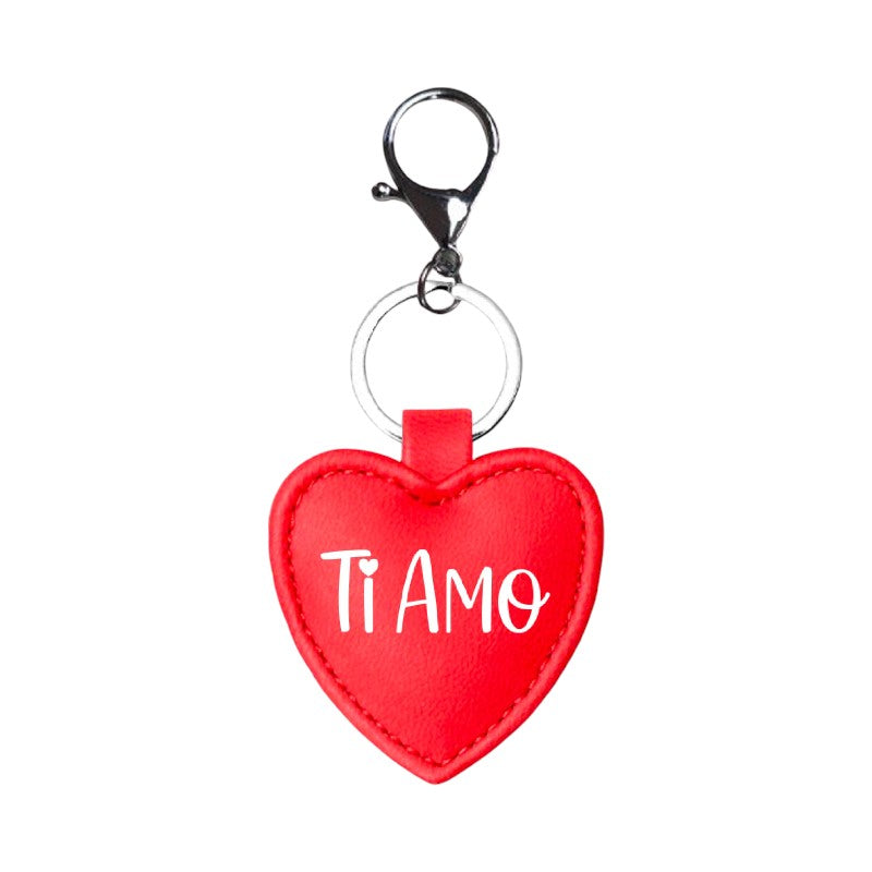 Bellissimo portachiavi regalo per san Valentino a forma di cuore con scritta "Ti Amo"