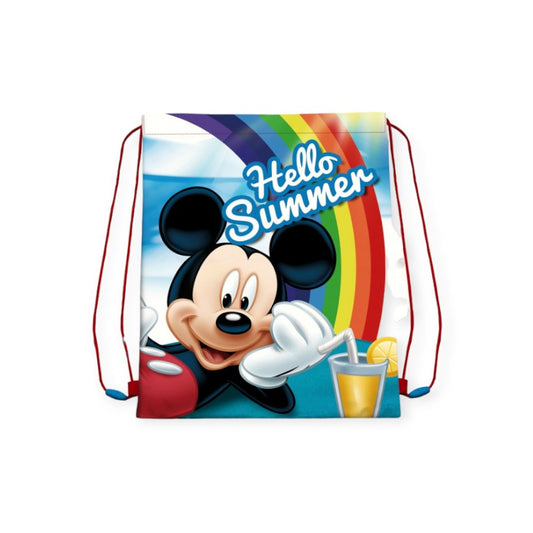 Fantastica sacca da palestra a tema Disney topolino Mickey Mouse con lacci per chiusura