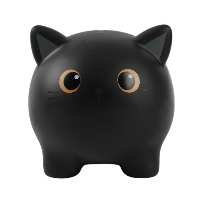 Bellissimo salvadanaio a forma di gattino nero