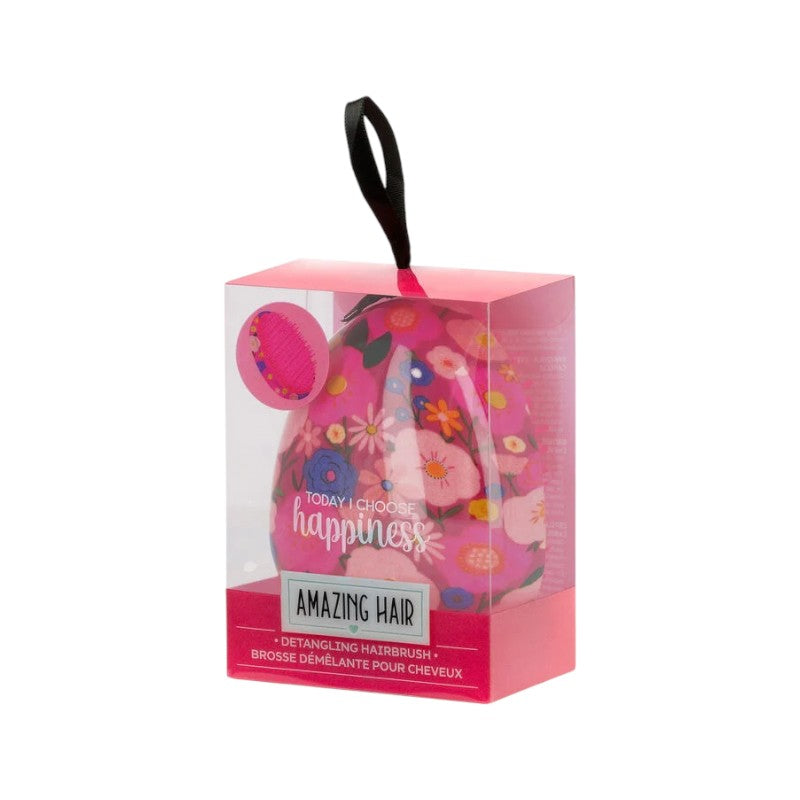 Bellissima spazzola districante per capelli a tema Floreale