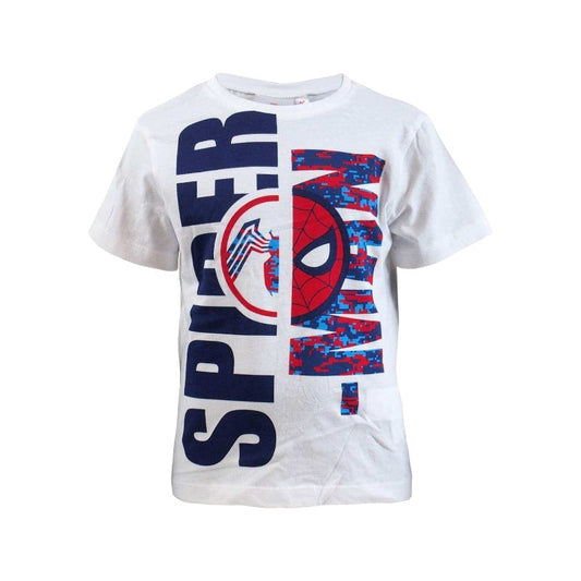 Bellissima maglietta bianca per bambini a tema Spiderman