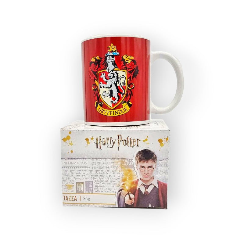Tazza in ceramica di altissima qualità rossa con logo originale Grifondoro Harry Potter