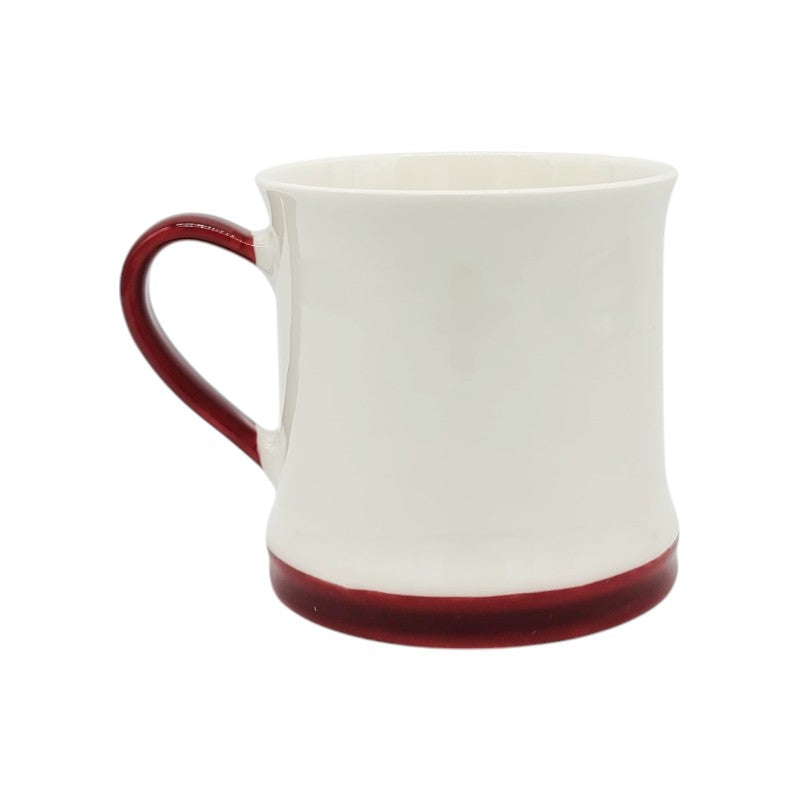 Bellissima tazza in ceramica di altissima qualità, bianca con la scritta Have a Holly Jolly Christmas