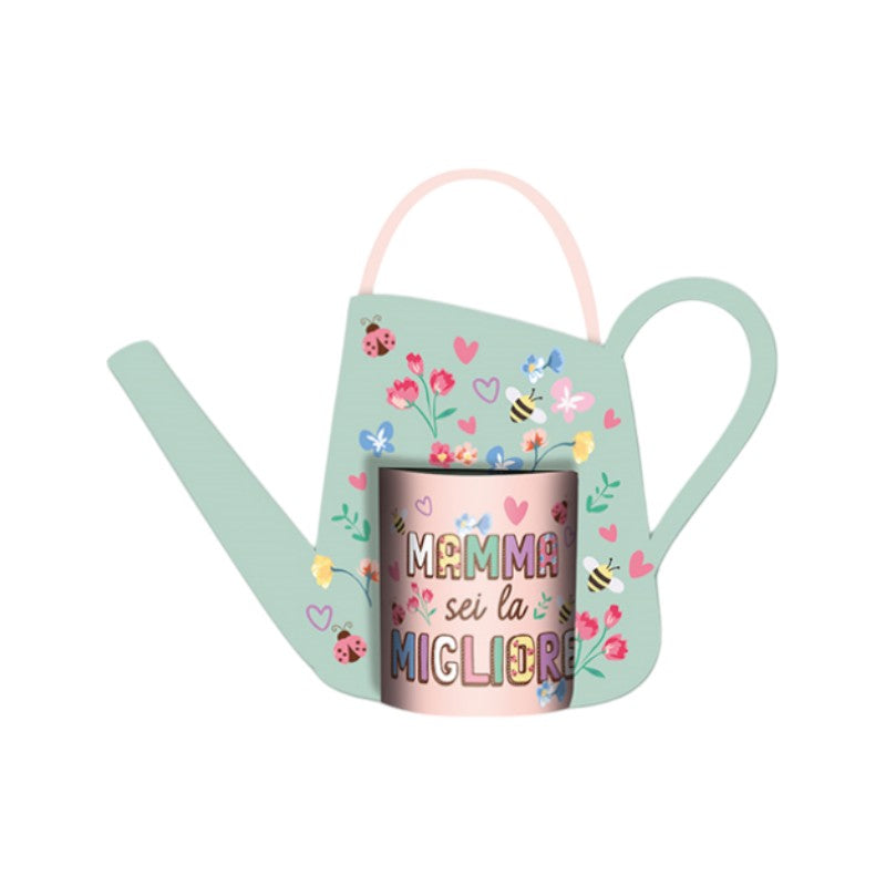 Bellissima tazza in ceramica rosa con la scritta "Mamma sei la migliore"