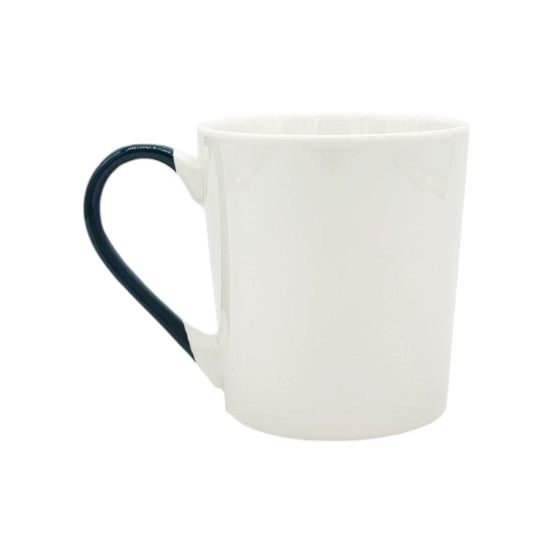 Bellissima tazza in ceramica di altissima qualità, bianca con delle ghirlande e la scritta Merry Christmas