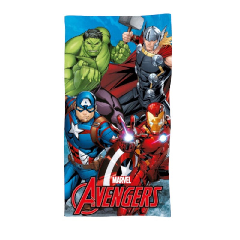 Bellissimo asciugamano Marvel da piscina o spiaggia a tema Avengers