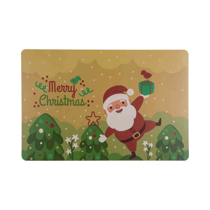 Bellissima tovaglietta natalizia con babbo natale e la scritta "Merry Christmas"