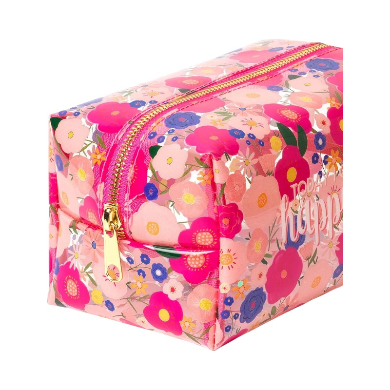 Bellissimo beautycase per trucchi e Make up legami a tema floreale