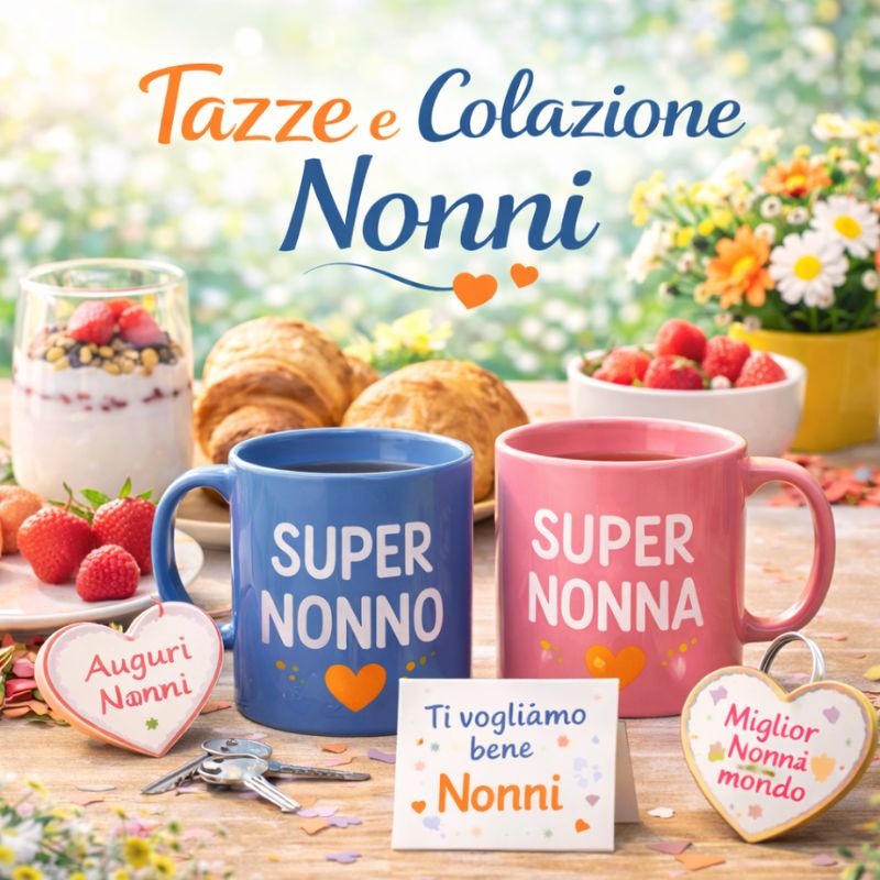 Tazze e tazzine regalo per la festa dei nonni