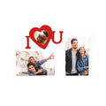 Bellissima cornice portafoto a tema San Valentino con la scritta "I Love You"