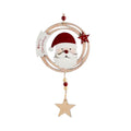 Bellissimo addobbo natalizio in legno da appendere con decorazione e scritta "Merry Christmas"