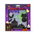 Set adesivi gel Legami Window-Glow: 13 stickers gatto, lapide e zucca glow in the dark per finestre. Edizione limitata Halloween!