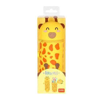 Bellissimo astuccio giallo a forma di Giraffa