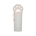 Bellissimo astuccio grigio a forma di zampa di gatto