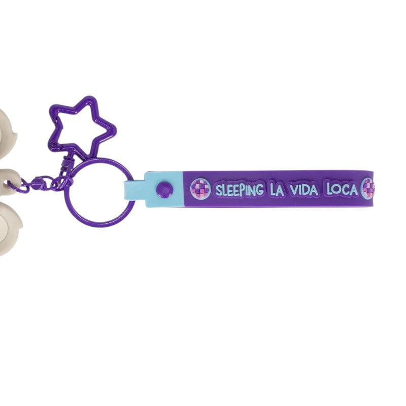 Portachiavi Legami Koala con mini pochette in silicone e zip, laccetto Sleeping La Vida Loca e moschettone a stella. Su Viano Shop!