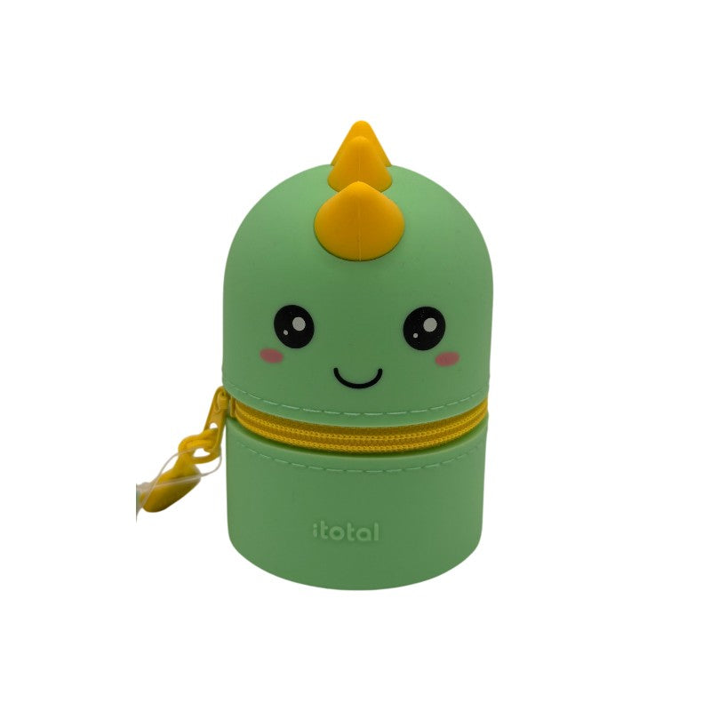 Astuccio compatto e super cute per scuola e tempo libero a forma di dinosauro