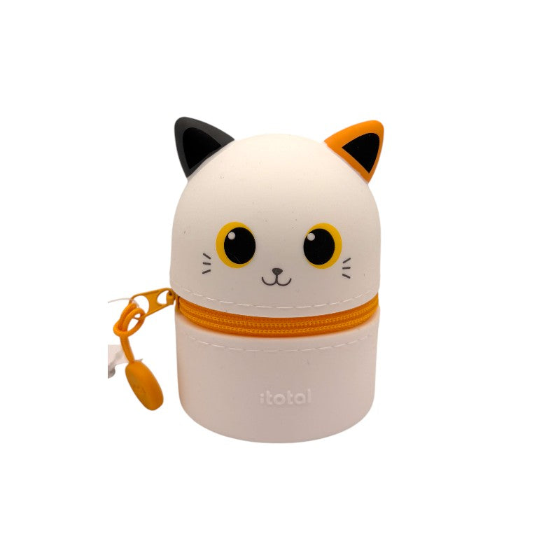 Astuccio compatto e super cute per scuola e tempo libero a forma di gattino