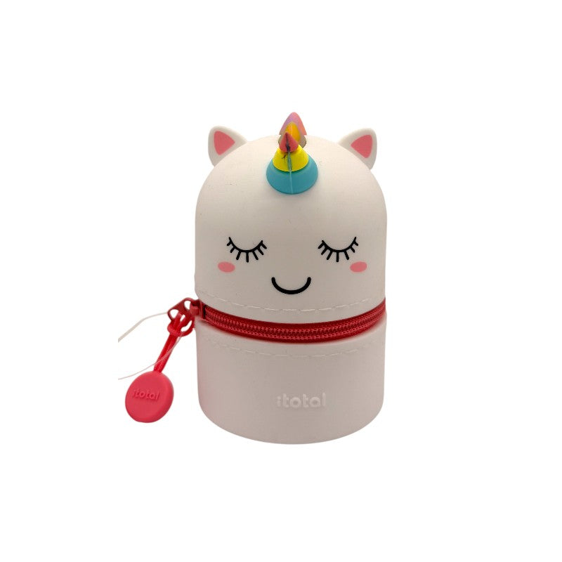 Astuccio compatto e super cute per scuola e tempo libero a forma di unicorno