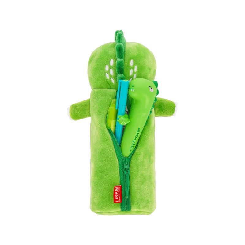 Bellissimo astuccio legami morbidissimo a forma di dinosauro