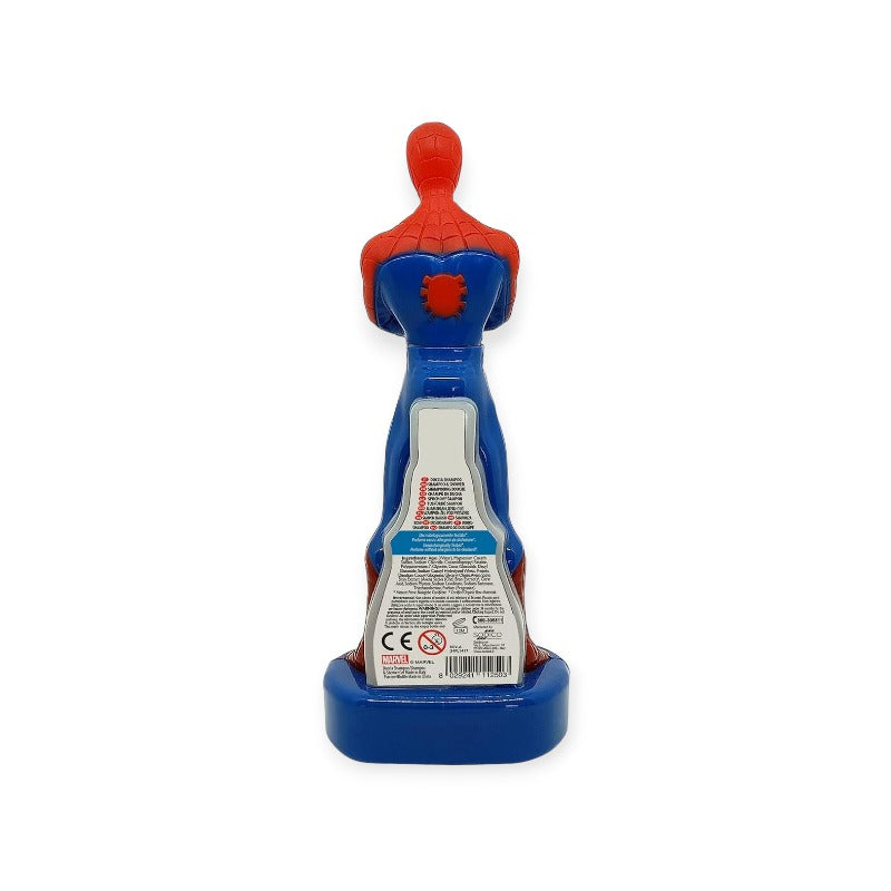 Bellissimo contenitore 3D di docciaschiuma originale marvel Spiderman. Formula all'estratto di avena Bio, capienza 300ml.