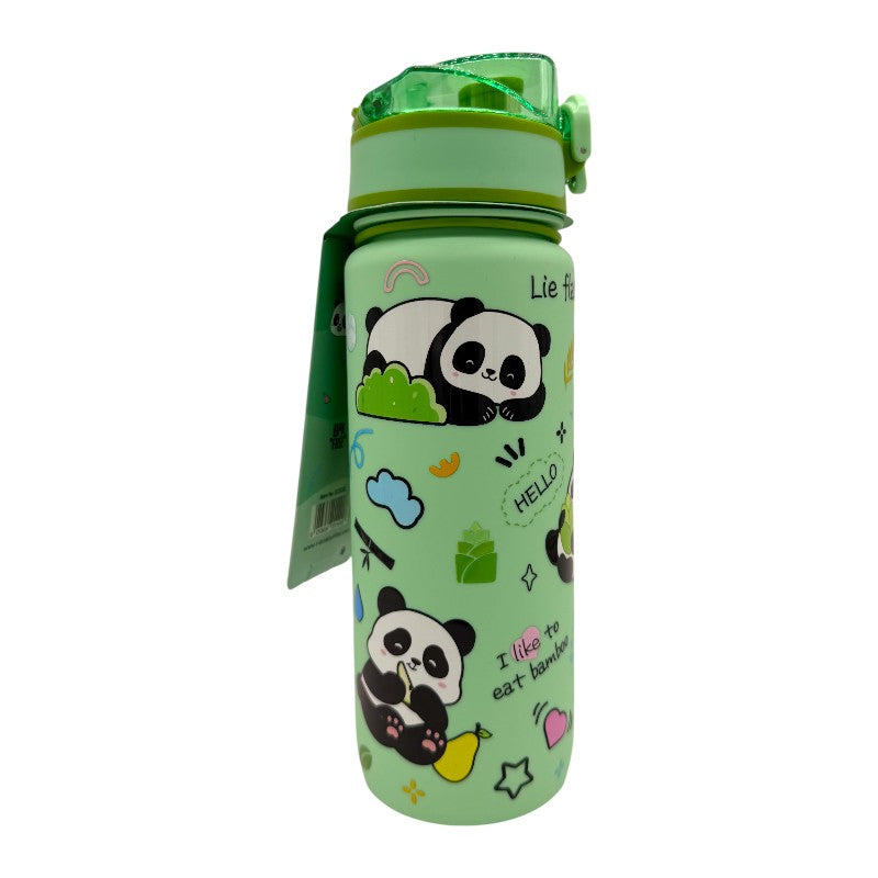 Bellissima borraccia in tritan con immagini di panda in rilievo