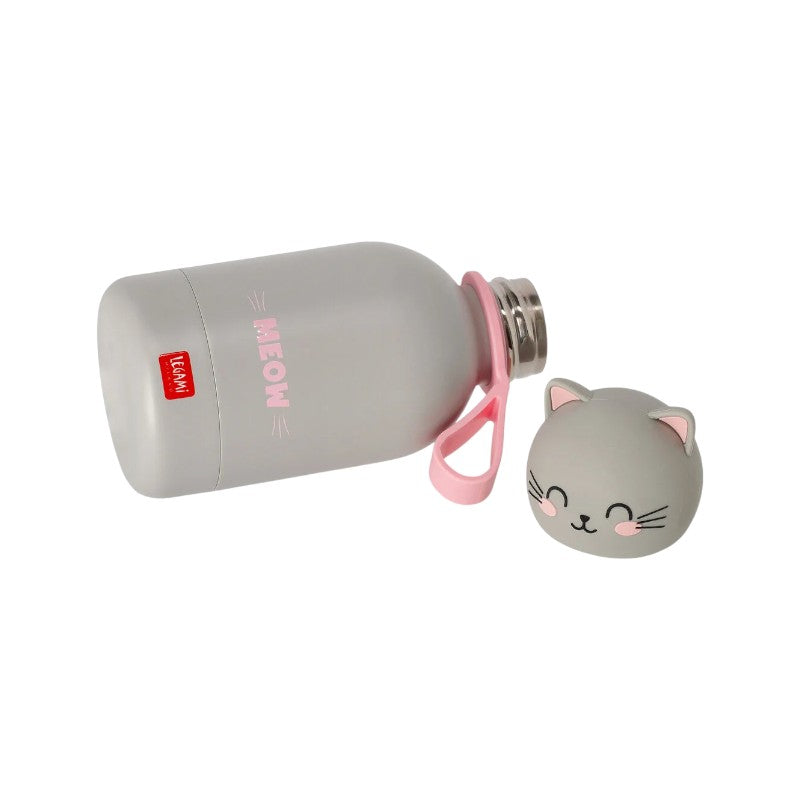 Bellissima borraccia termica super resistente a tema gatto