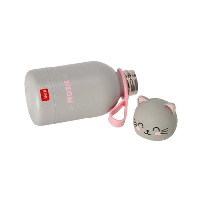 Bellissima borraccia termica super resistente a tema gatto